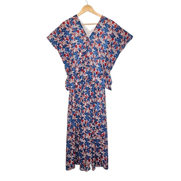 CARON CALLAHAN Selma Maxi Dress Floral Short Sleeve Cotton Voile Posy Small - Picture 2 of 16